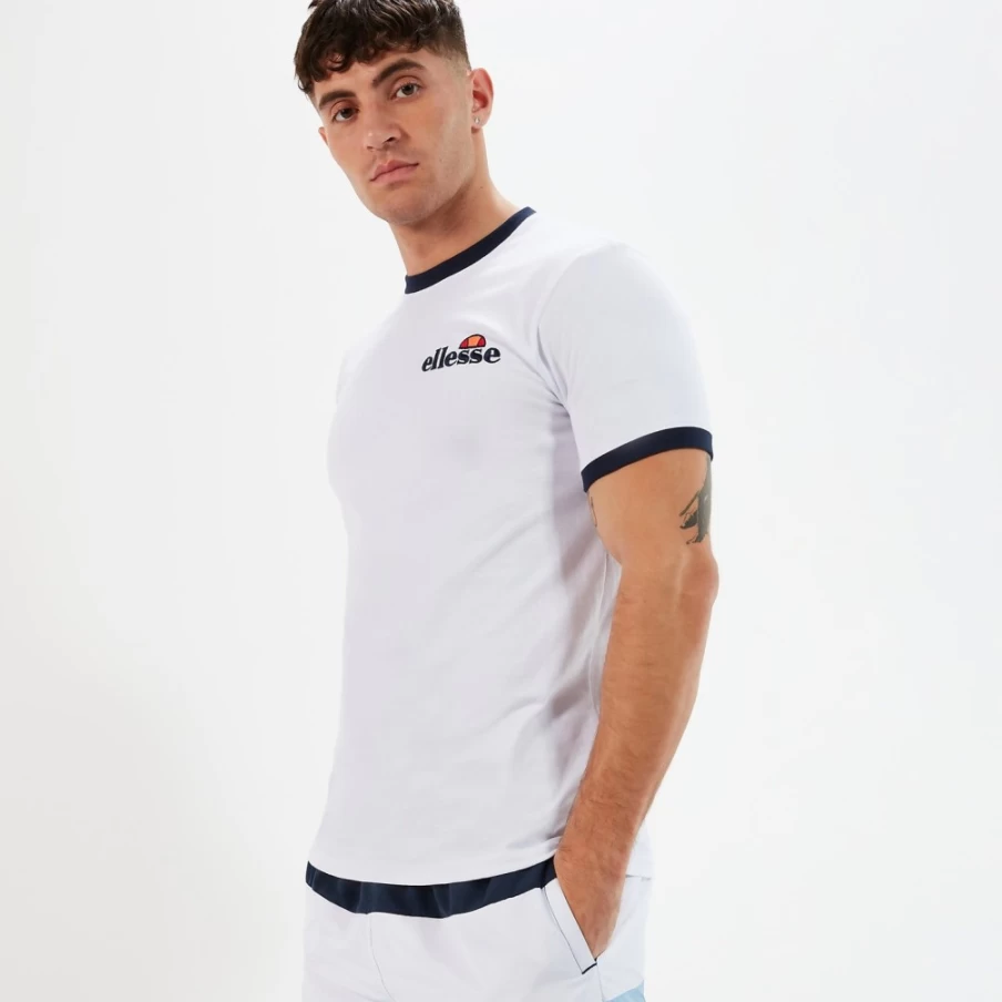 Ellesse Men's White Meduno Short Sleeve T-Shirt